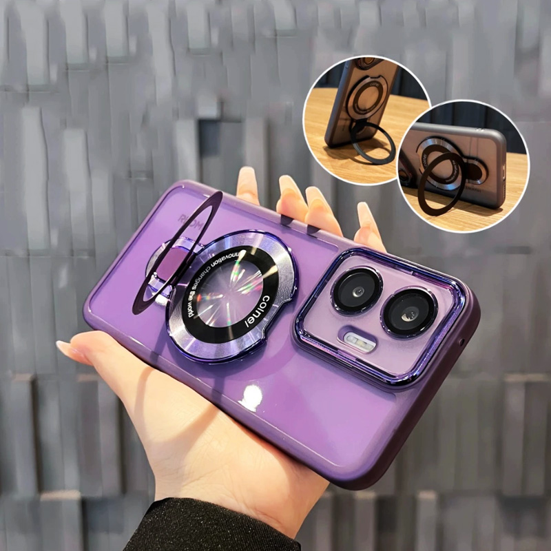 Huawei Mate 60 - Shockproof Magnetic Bracket Phone Case For