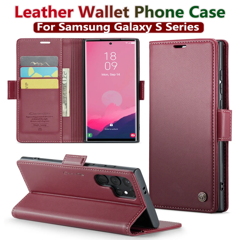 Magnetic Charging Flip Wallet  - Samsung Galaxy S24 recension och pris