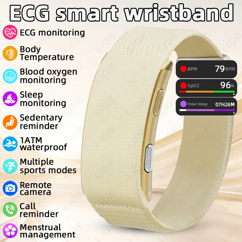 Men Smart Watch ECG Health Blo - Fall Detection Watch recension och pris